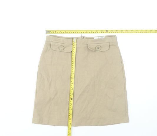 Boden Women’s Beige Straight Pencil Skirt UK 8 Knee Length