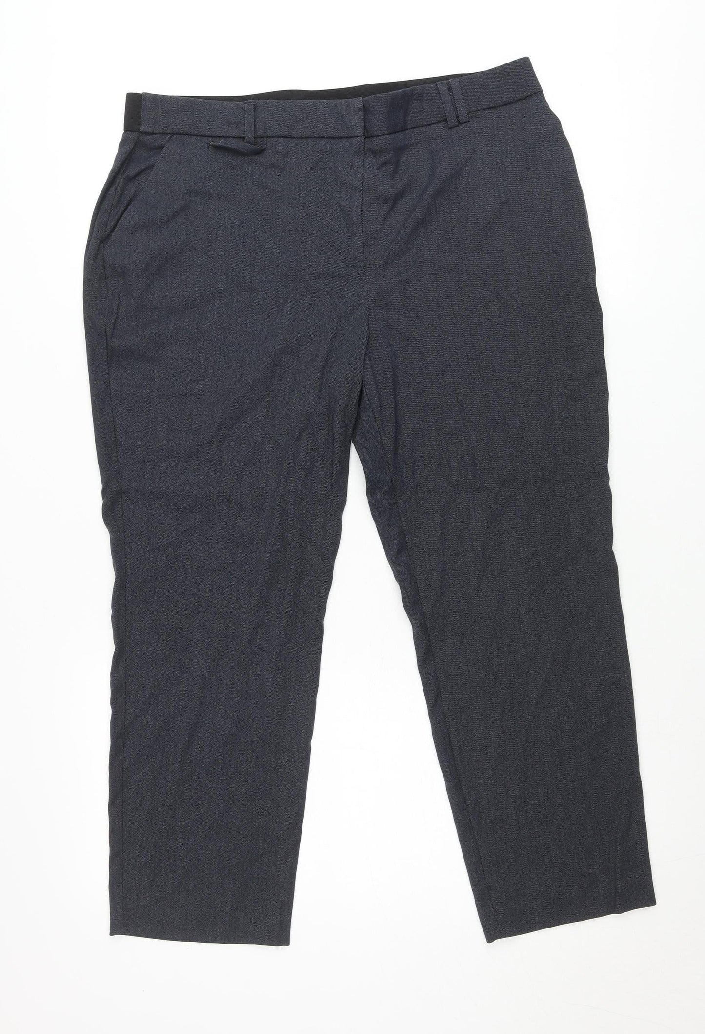 Bonmarché Women’s Grey Size 16 Tapered Leg Stretch Trousers