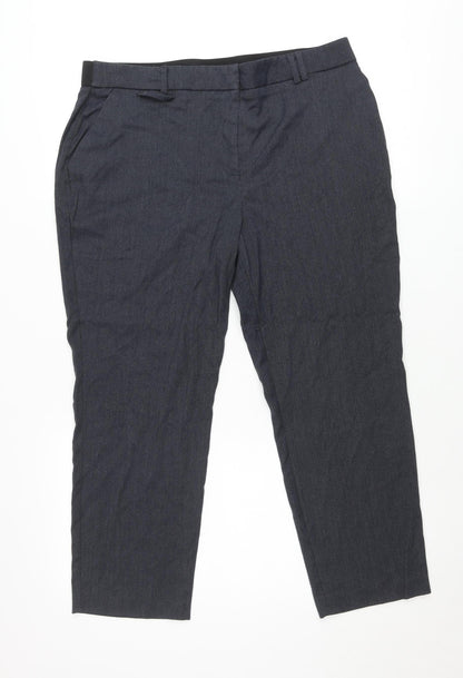 Bonmarché Women’s Grey Size 16 Tapered Leg Stretch Trousers