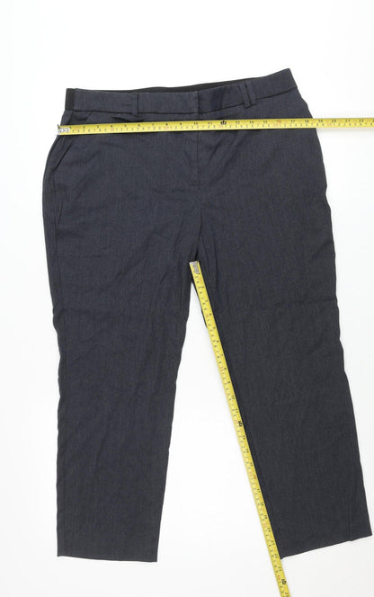 Bonmarché Women’s Grey Size 16 Tapered Leg Stretch Trousers