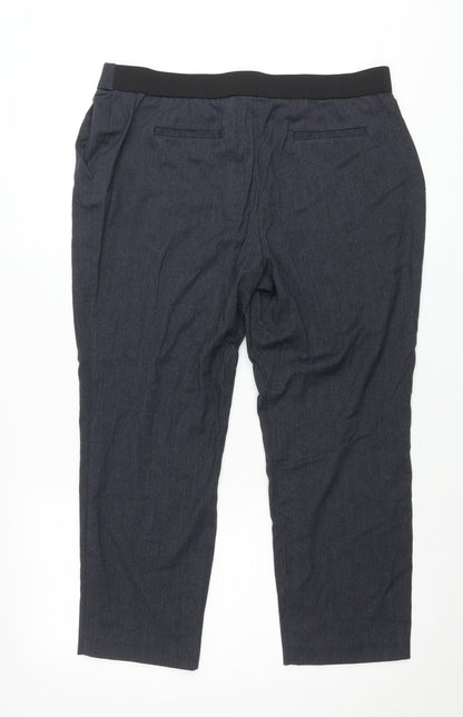 Bonmarché Women’s Grey Size 16 Tapered Leg Stretch Trousers