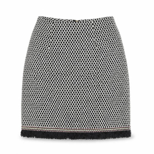 New Look Women’s Black Geometric Pencil Skirt UK 6 Short