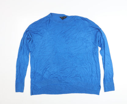 Dorothy Perkins Women’s Blue Crew Neck Jumper Size 10 Viscose Blend