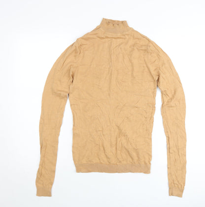 ASOS Women’s Beige Cotton Mock Neck Pullover Jumper 2XS