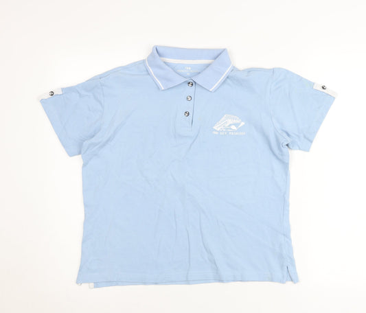 Princess Cruises Men’s Blue Polo Shirt M Logo Travel Cotton