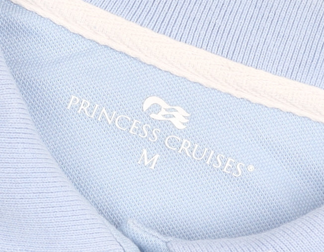 Princess Cruises Men’s Blue Polo Shirt M Logo Travel Cotton