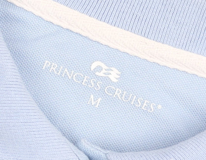 Princess Cruises Men’s Blue Polo Shirt M Logo Travel Cotton