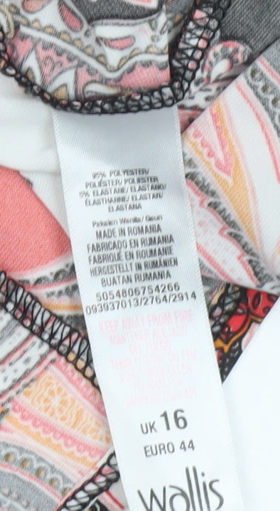 Wallis Petite Women’s Multicoloured Paisley Shift Dress UK16