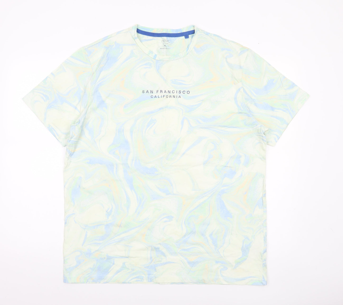 Next Men’s Multicoloured XL Crew Neck California Graphic T-Shirt