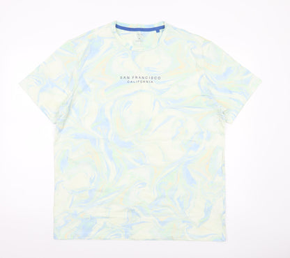 Next Men’s Multicoloured XL Crew Neck California Graphic T-Shirt