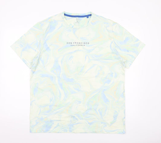 Next Men’s Multicoloured XL Crew Neck California Graphic T-Shirt