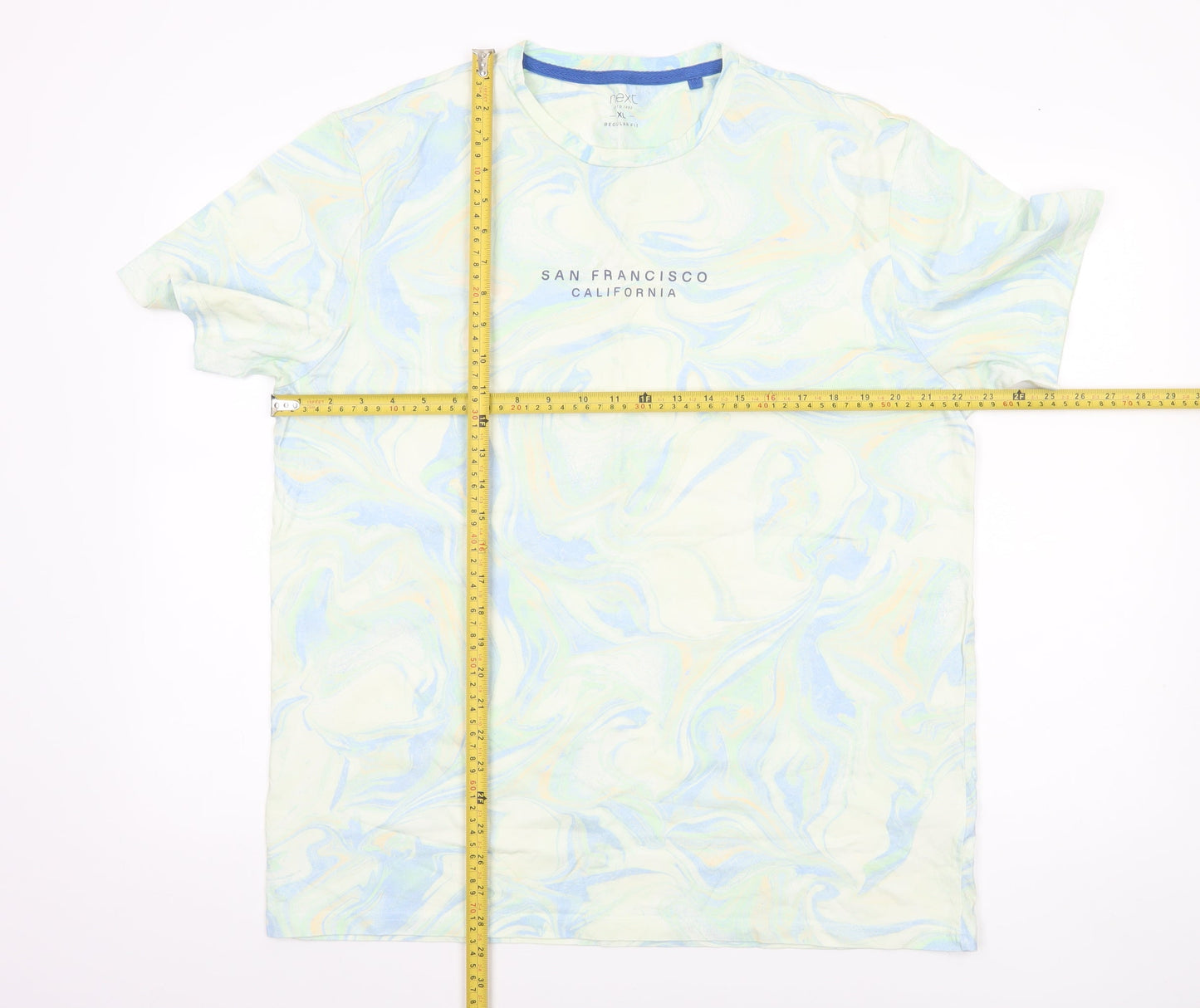 Next Men’s Multicoloured XL Crew Neck California Graphic T-Shirt
