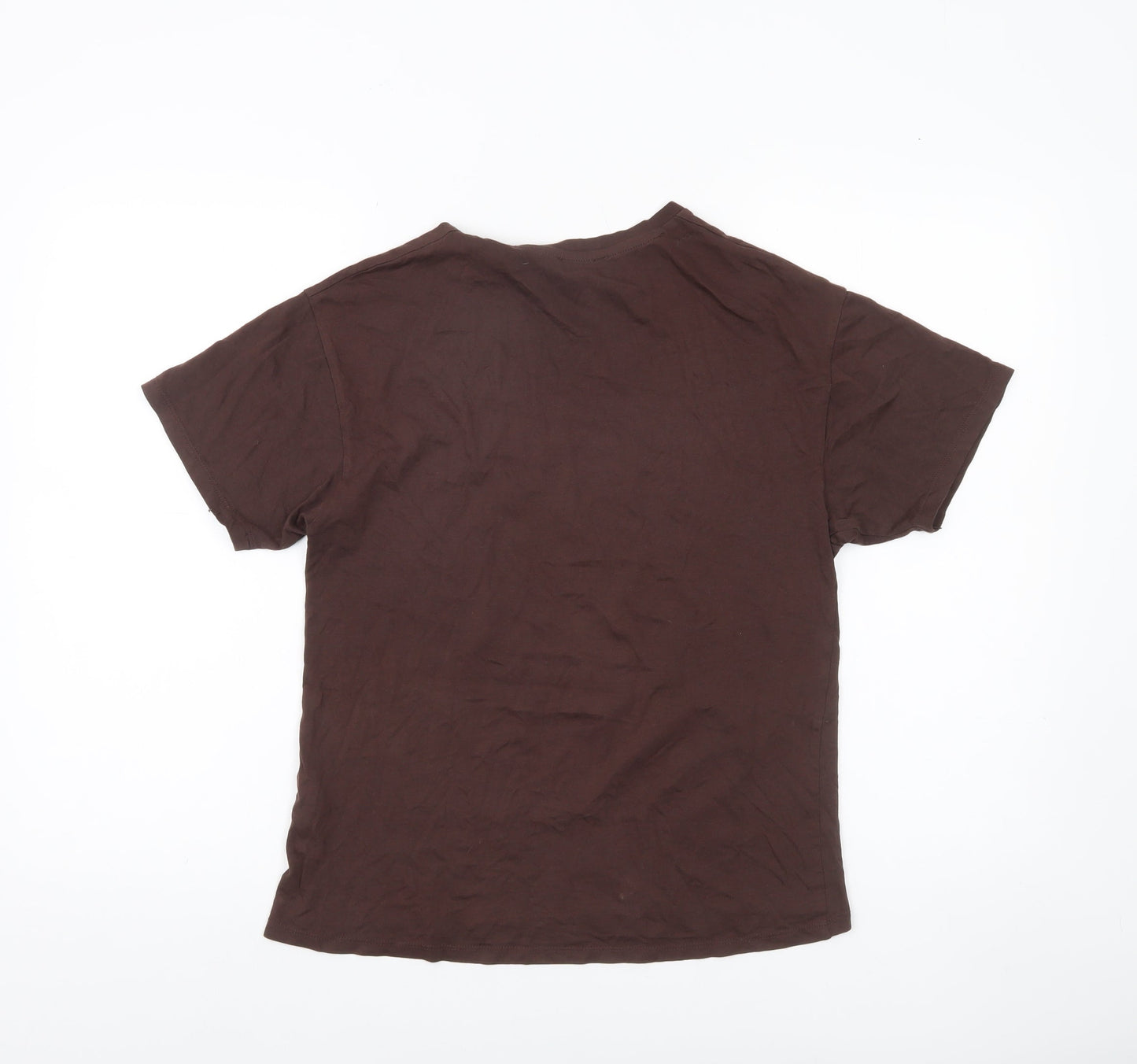 New Look Girls Brown Graphic T-Shirt Age 10-11 Years Positive Thinking