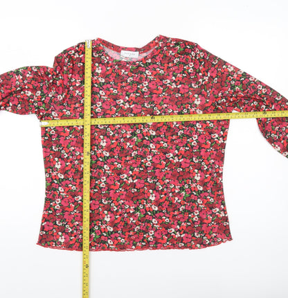 Papaya Women’s Multicoloured Floral Long Sleeve Blouse UK 16