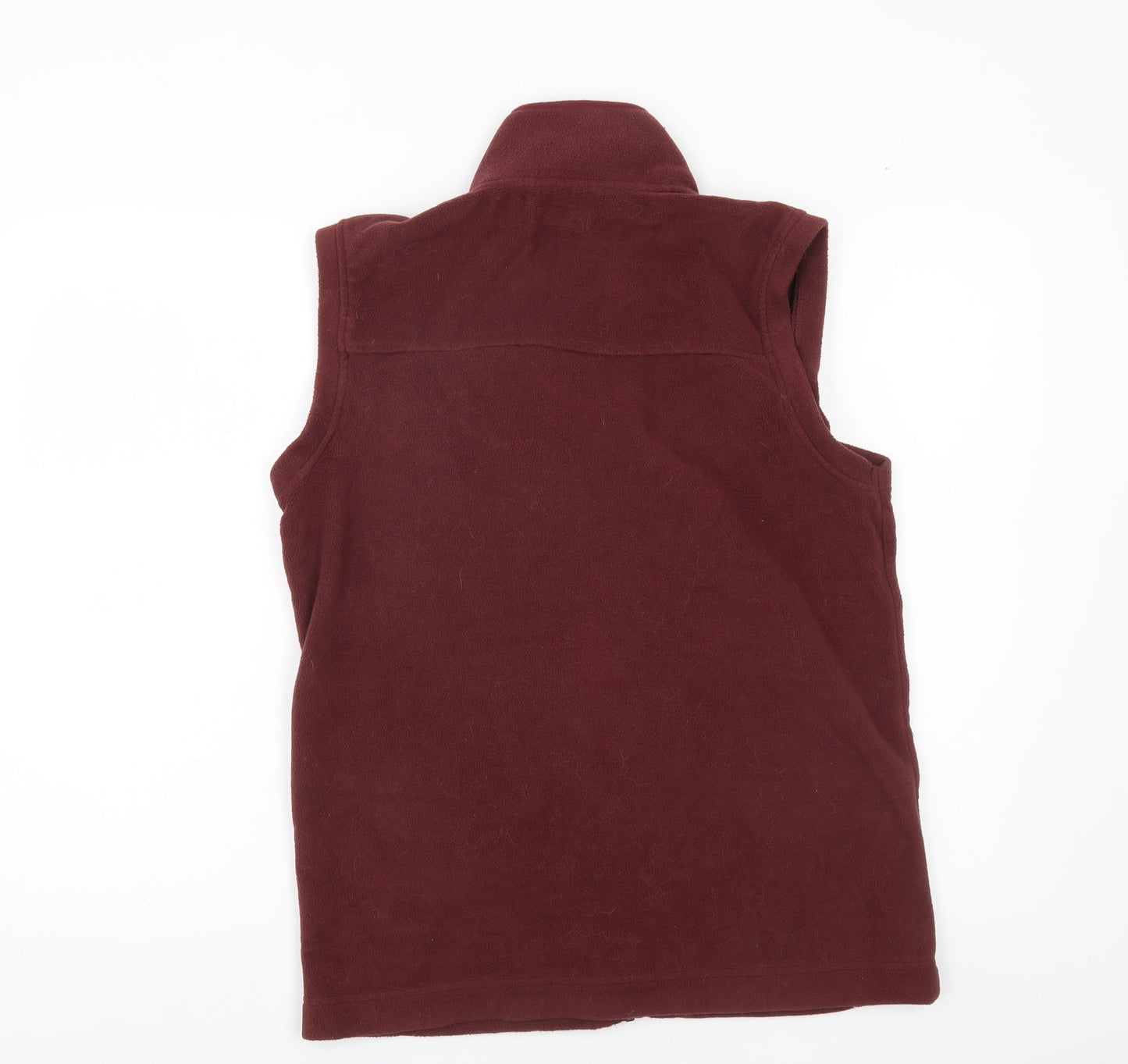 Lincoln Men’s Red Fleece Bodywarmer Waistcoat Small Zip Pockets