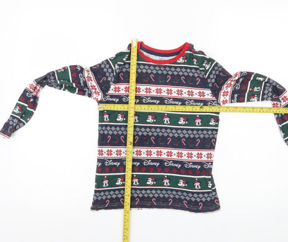 Disney Boys Multicoloured 9-10 Years Mickey Christmas Pyjama Top