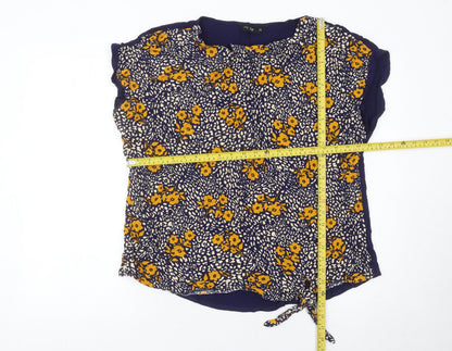F&F Women’s Multicoloured Floral Tunic Blouse Size 12