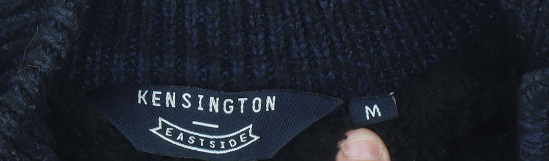 Kensington Eastside Men’s Blue Full Zip Knit Jumper M