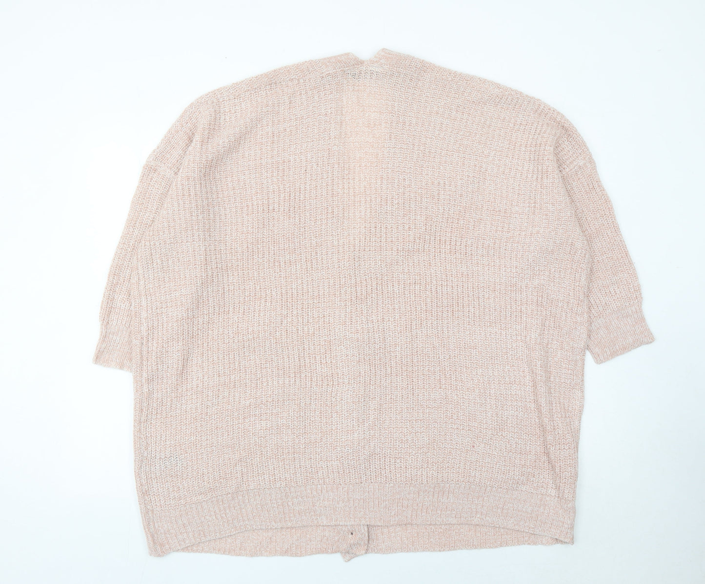 Yours Women’s Pink Plus Size 18-20 V-Neck Chunky Knit Cardigan