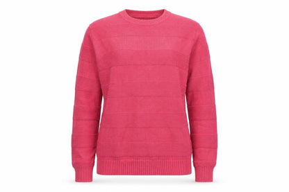 Cotton Traders Womens Pink Small Pullover Jumper Crew Neck Knitwear