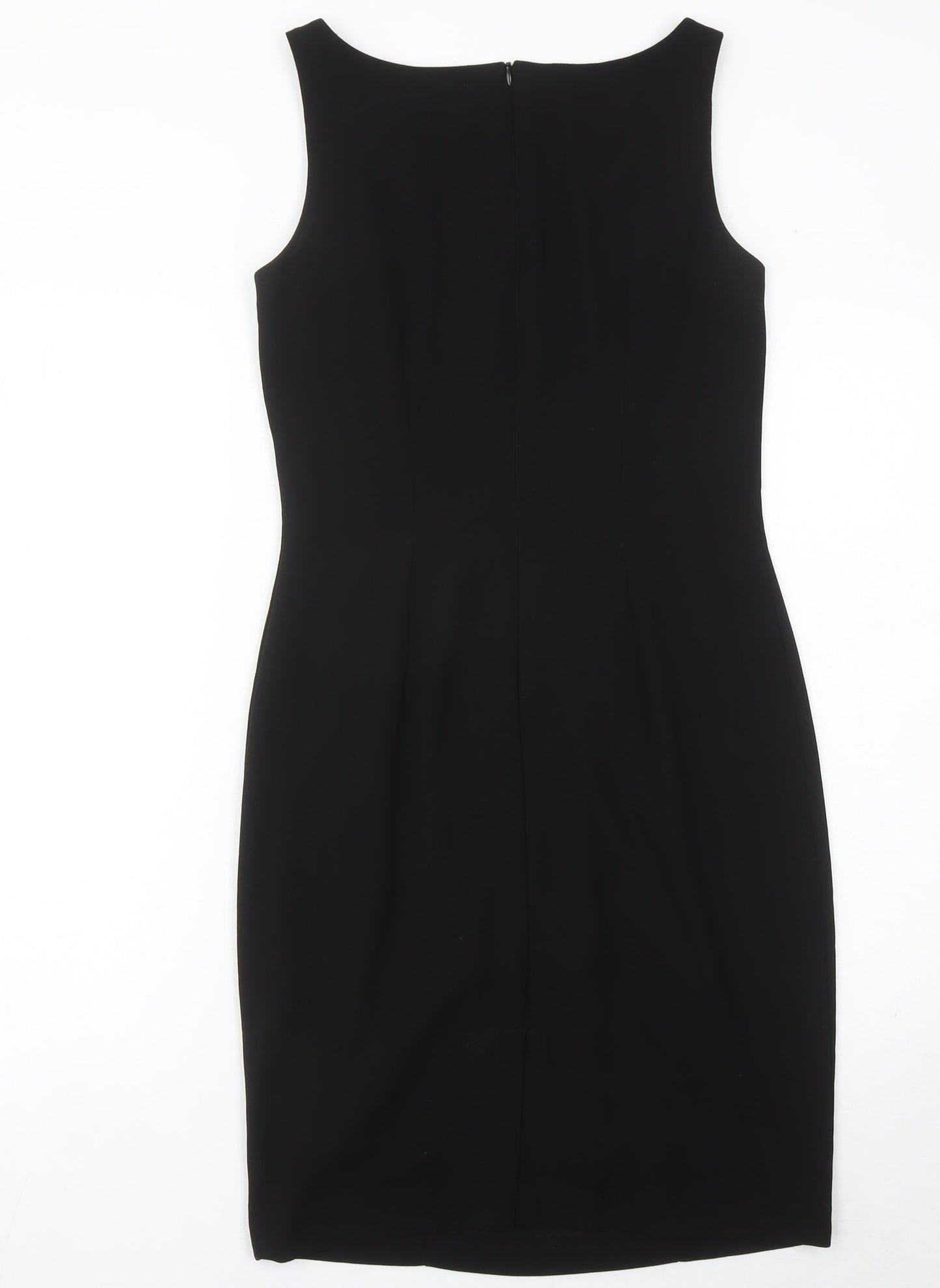 Next Women Black Size 8 Sheath Knee Length Sleeveless Dress