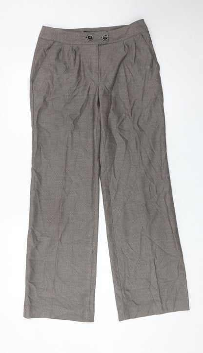 Next Women’s Grey Herringbone Dress Pants Size 8 Regular