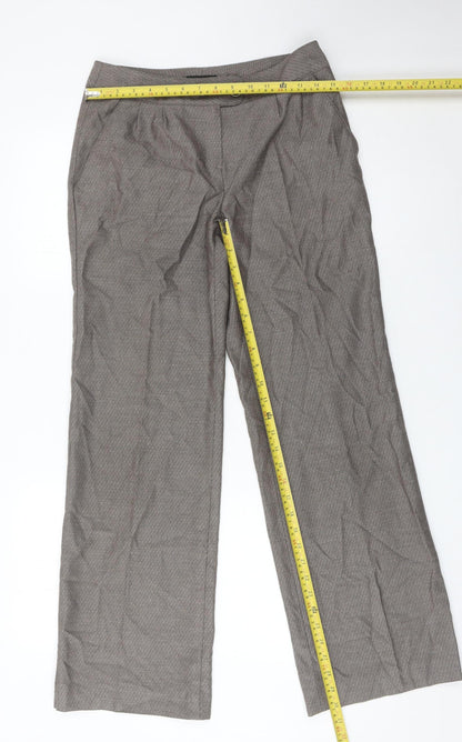 Next Women’s Grey Herringbone Dress Pants Size 8 Regular