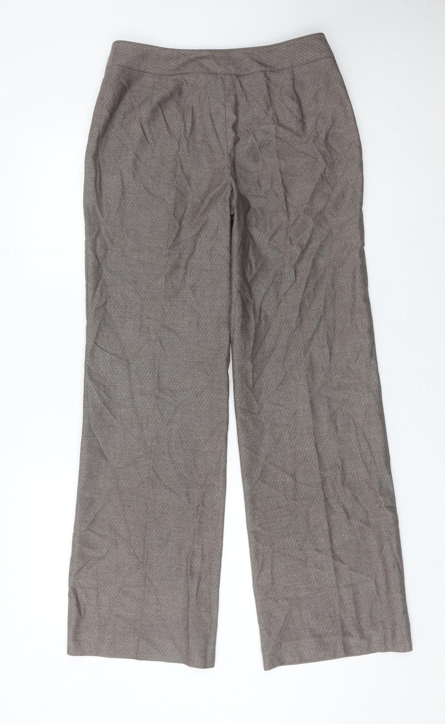 Next Women’s Grey Herringbone Dress Pants Size 8 Regular
