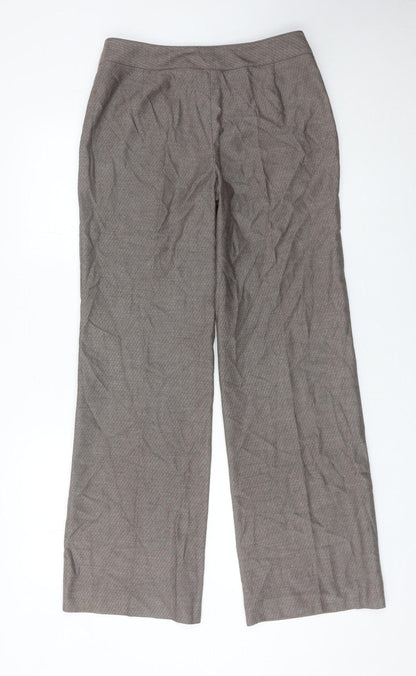 Next Women’s Grey Herringbone Dress Pants Size 8 Regular