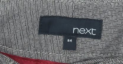 Next Women’s Grey Herringbone Dress Pants Size 8 Regular