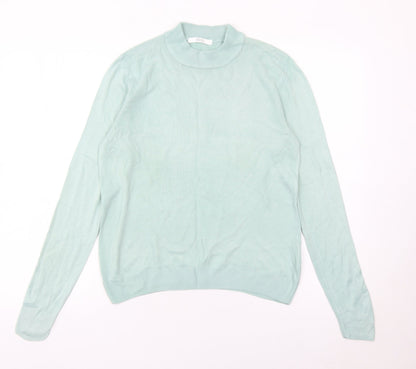 Marks and Spencer Women’s Green Size 10 Mock Neck Pullover Jumper