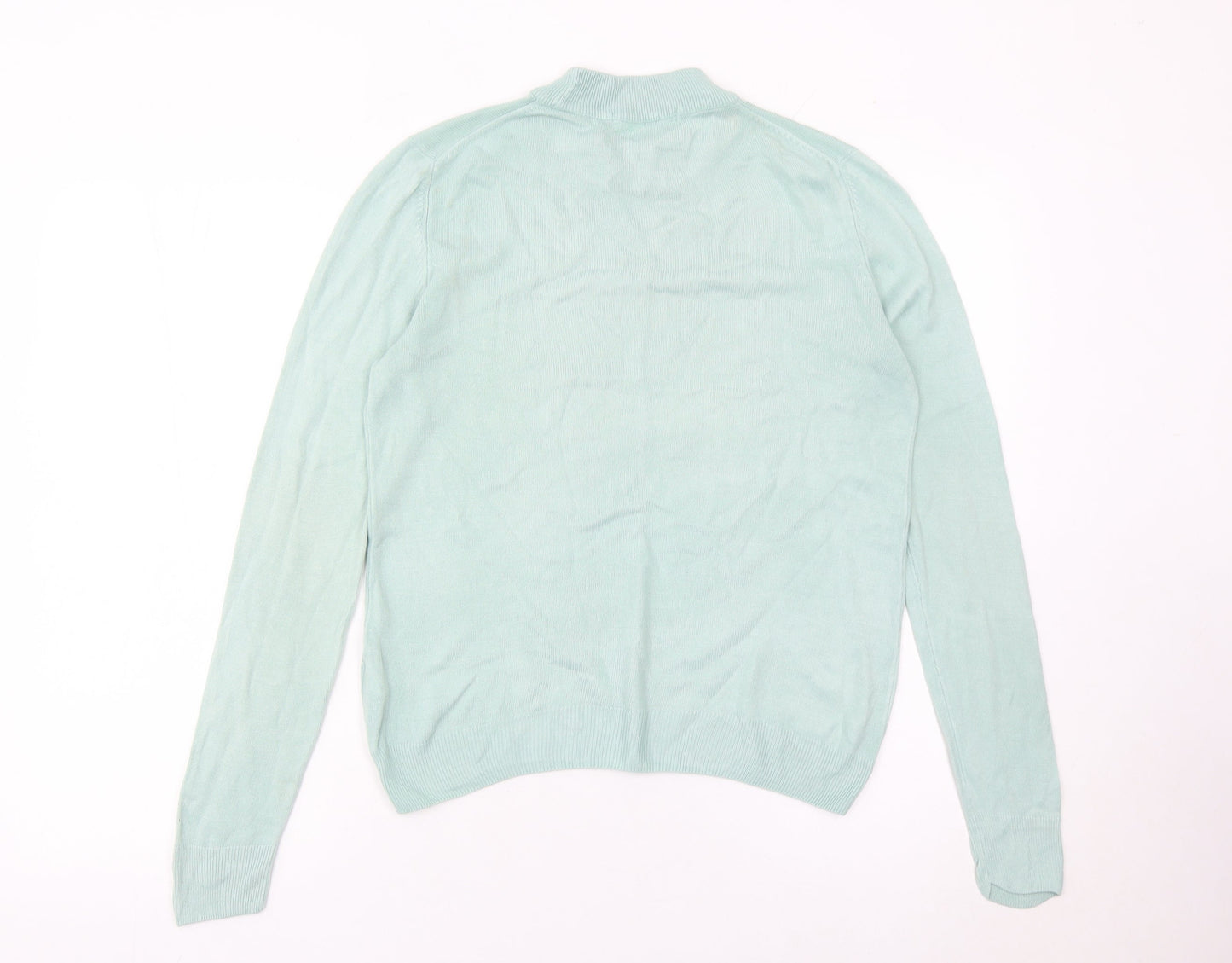 Marks and Spencer Women’s Green Size 10 Mock Neck Pullover Jumper