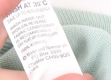Marks and Spencer Women’s Green Size 10 Mock Neck Pullover Jumper