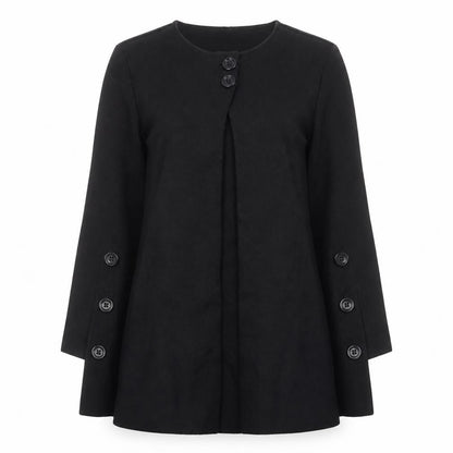 Maria Bellentani Womens Black Button Cardigan M Wool Blend