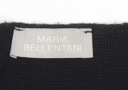 Maria Bellentani Womens Black Button Cardigan M Wool Blend