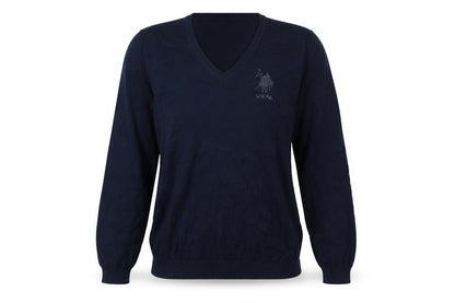 Womens UK Size XS U.S. Polo Assn. Blue Pullover Jumper