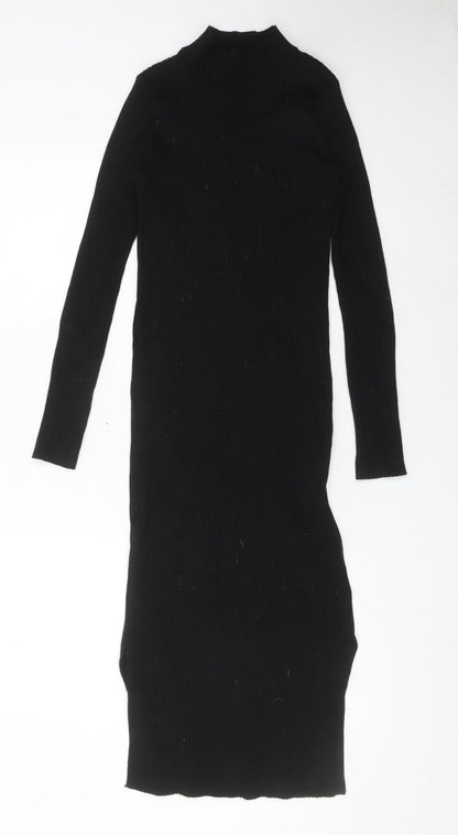 New Look Women’s Black Size 10 Bodycon Midi Knit Dress