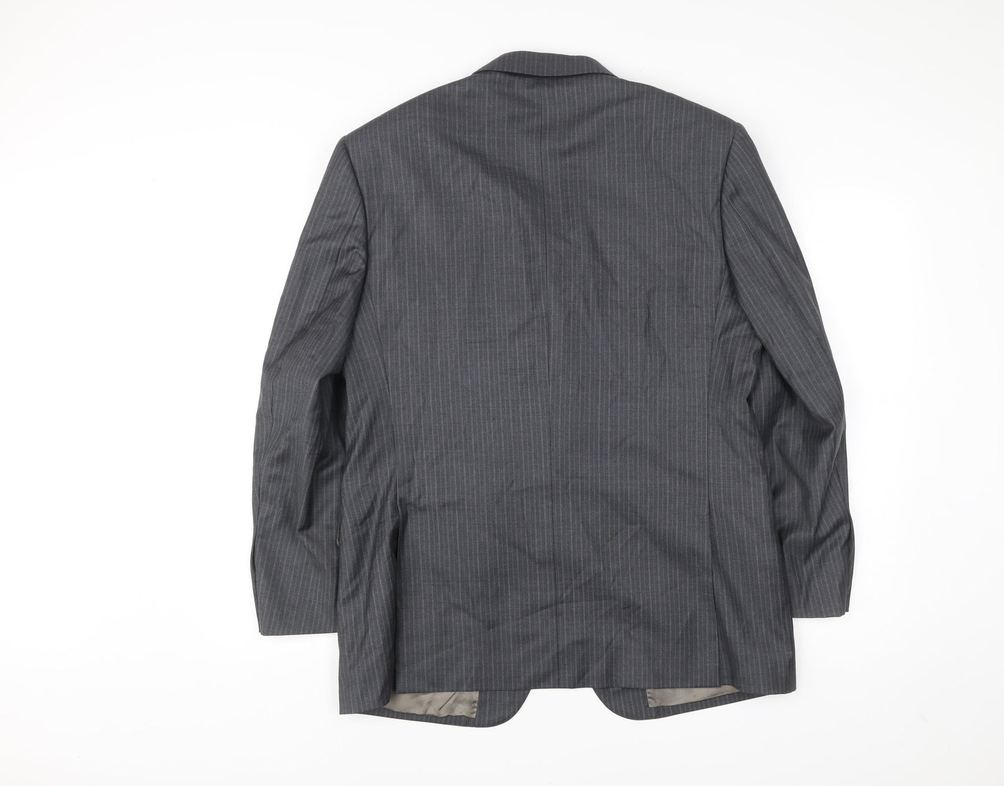Marks and Spencer Men’s Grey Wool Pinstripe Suit Jacket 40S