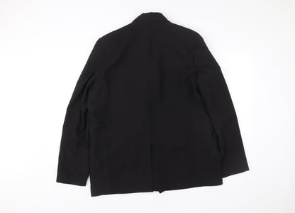 Topshop Women’s Black Double Breasted Blazer Jacket UK 12 Workwear