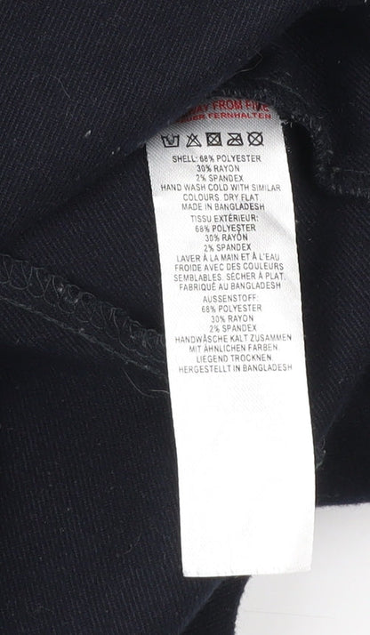 French Connection Men’s Black 36 Basic Jacket Button Up Workwear Style