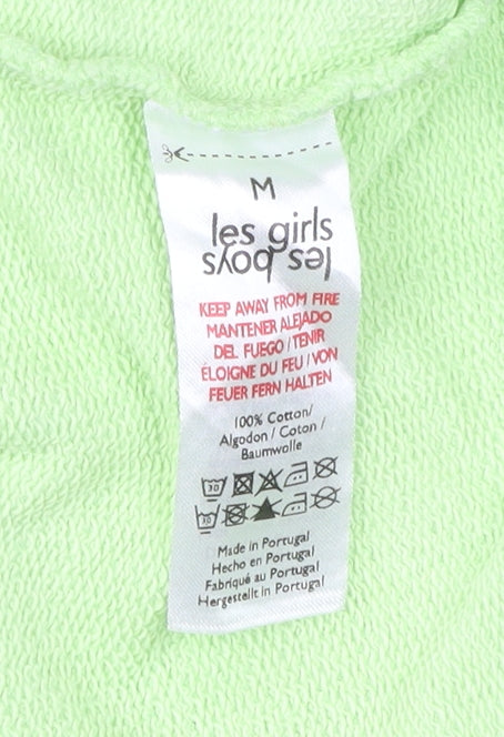 les girls les boys Unisex Green Pullover Hoodie Size M Cotton
