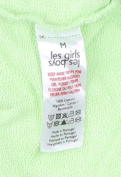les girls les boys Unisex Green Pullover Hoodie Size M Cotton