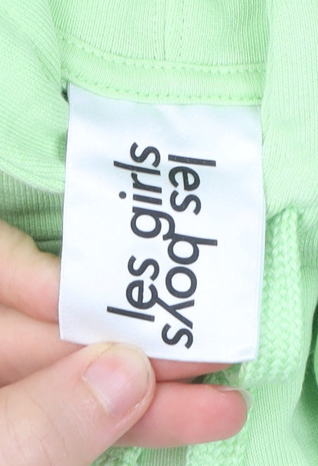 les girls les boys Unisex Green Pullover Hoodie Size M Cotton