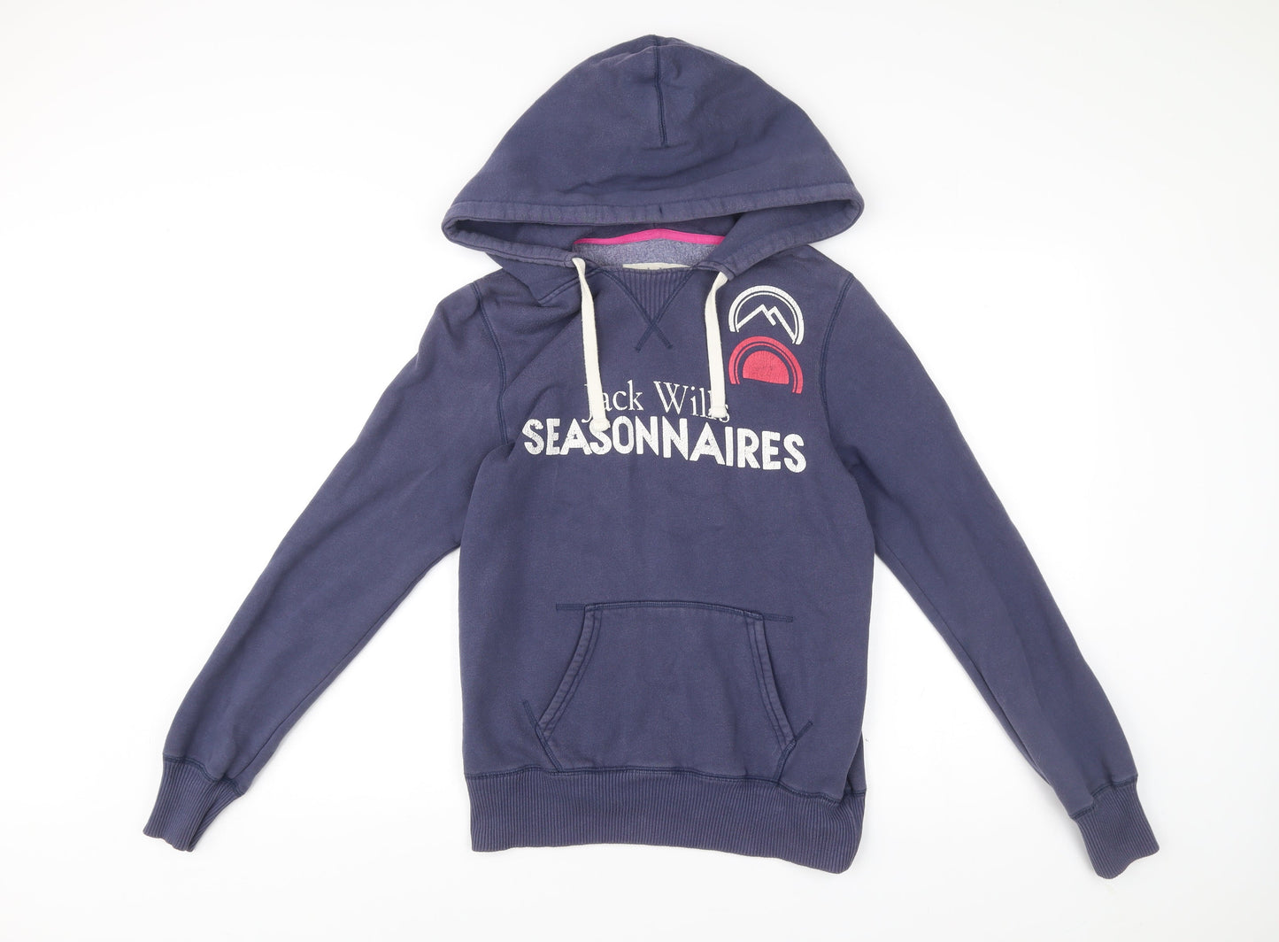 Womens UK Size 10 Jack Wills Blue Pullover Hoodie