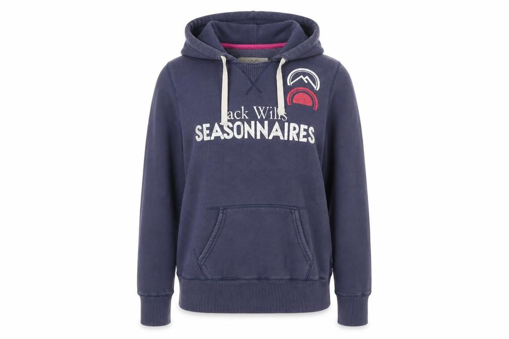 Womens UK Size 10 Jack Wills Blue Pullover Hoodie