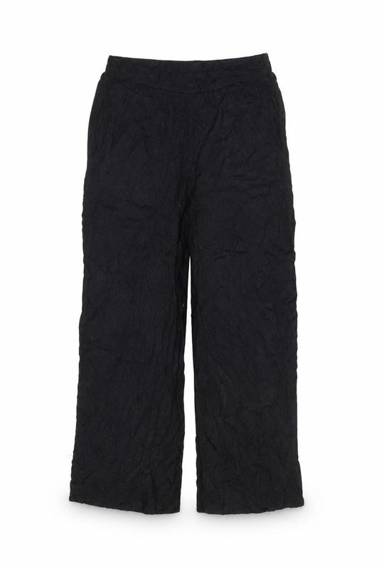Womens UK Size 8 Superdry Relaxed Fit Cropped Black Trousers