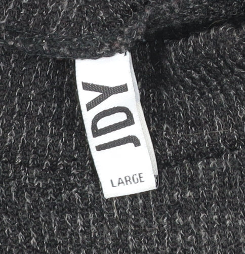 JDY Women’s Black Knit Jumper Dress Size L Long Sleeve Mock Neck