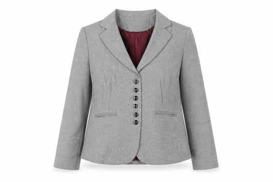 Papaya Women’s Grey Herringbone Blazer Size 16 Tailored Jacket