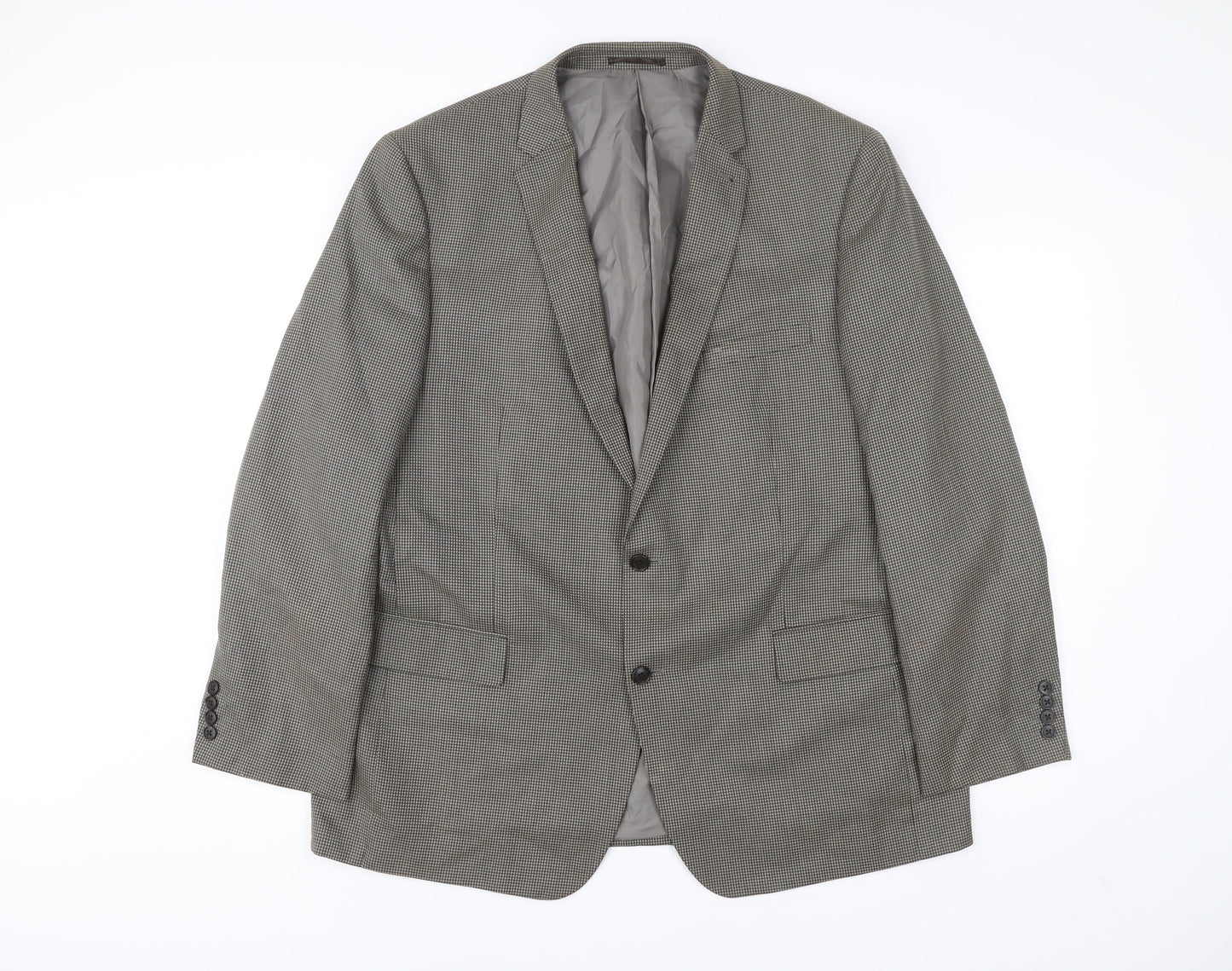 Taylor & Wright Men's Grey 46R Regular Fit Checked Blazer Jacket