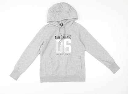 Womens UK Size 12 New Balance Grey Pullover Hoodie